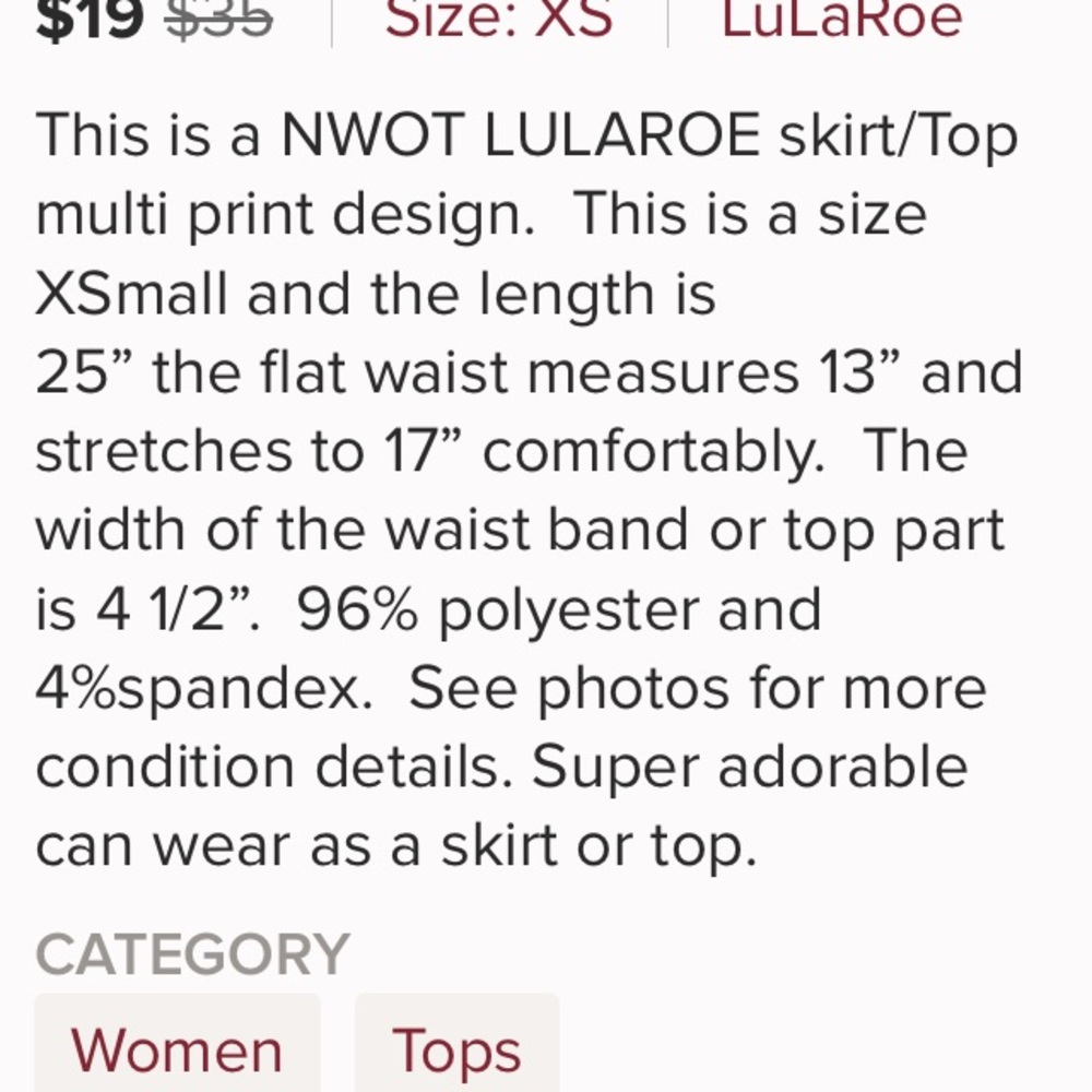 Lula Roe Shirt - Picture 7 of 7
